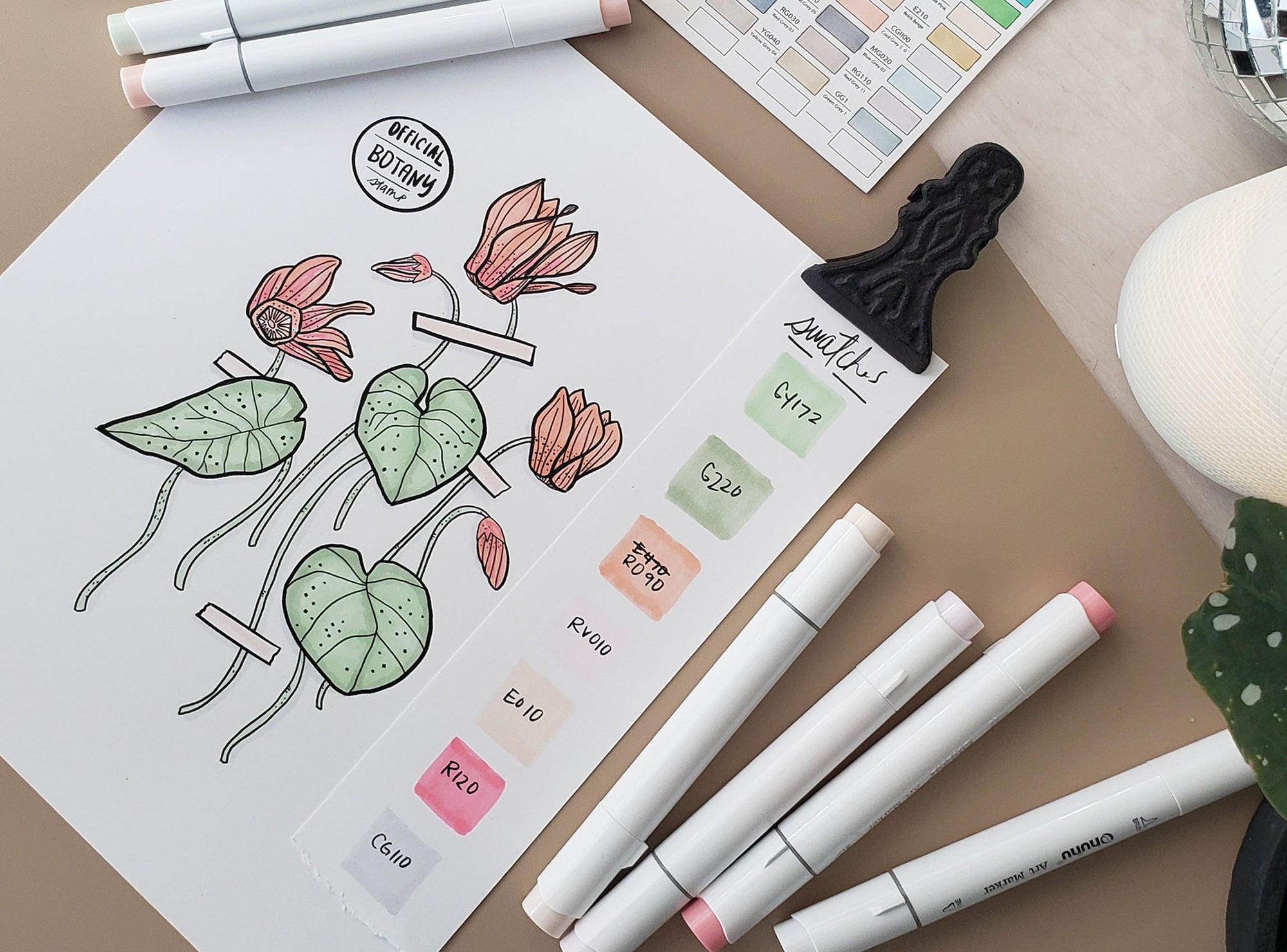 FREEBIE PRINTABLE- Botanical Coloring Page