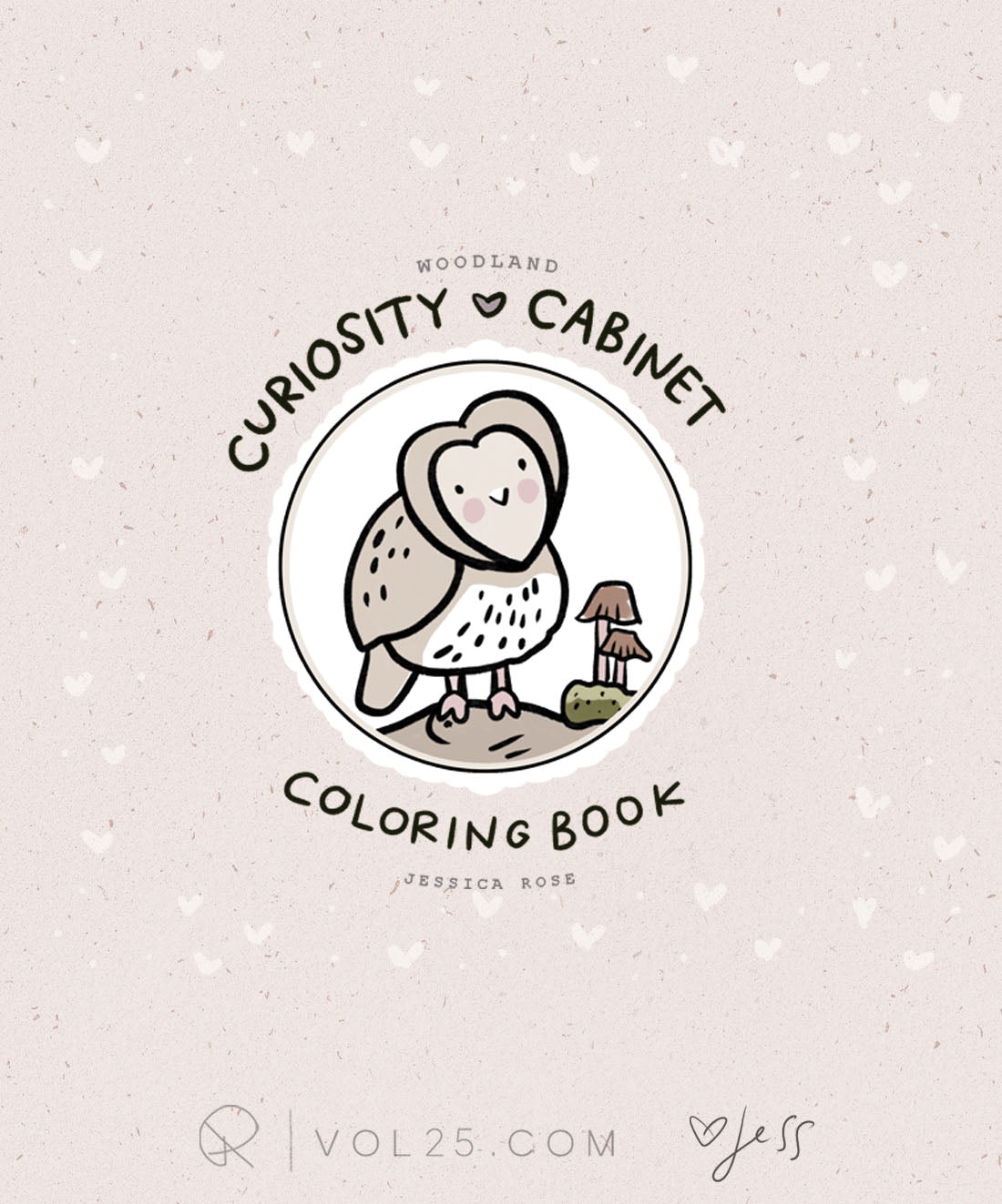 Curiosity Cabinet Series - Woodland - Printable Coloring Book