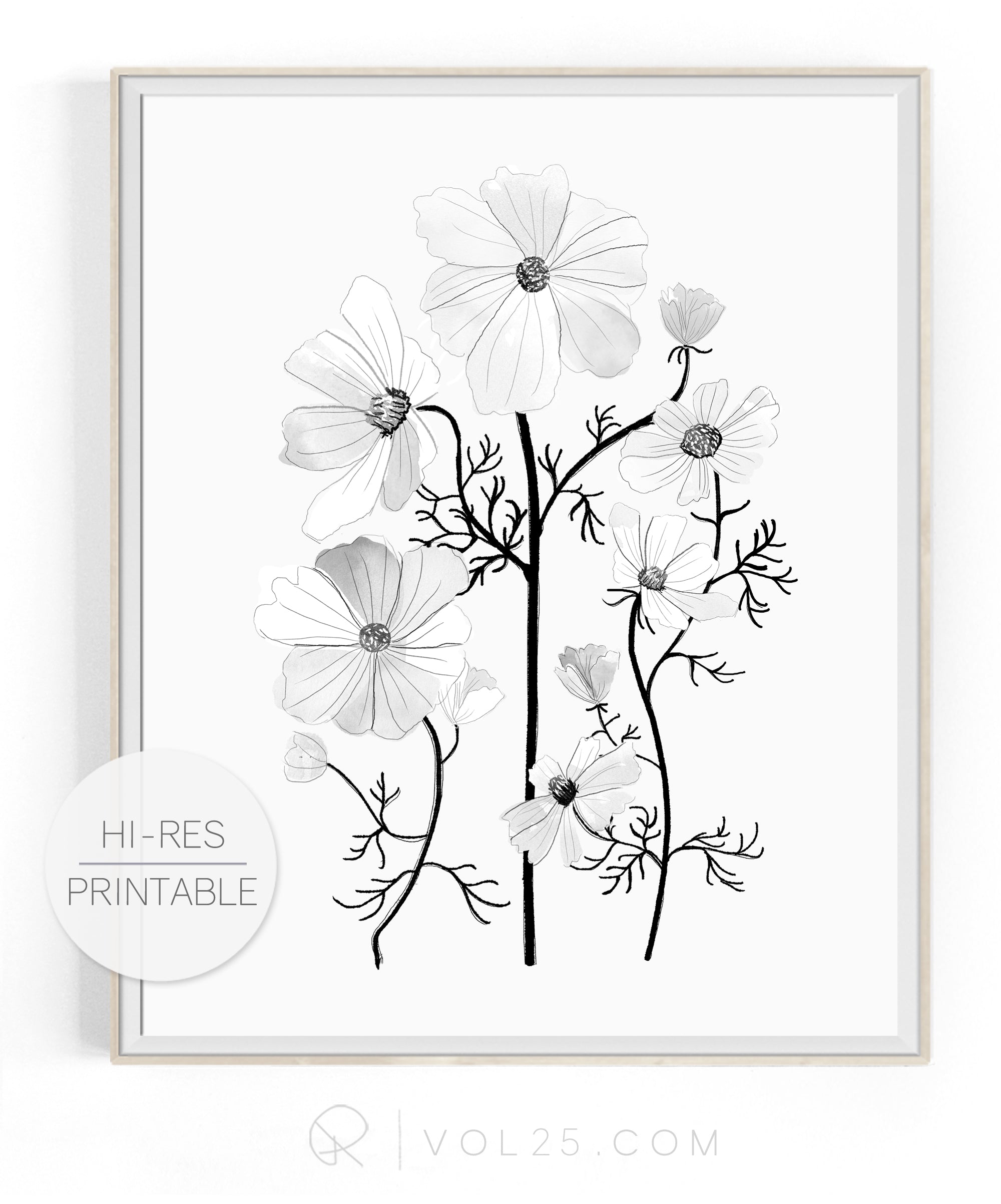 Flourish | High quality Large scale printable art