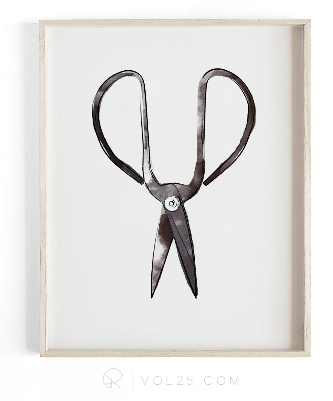 Shears | Textured Cotton Canvas Art Print, several sizes | VOL25